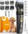 oneisall Dog Clippers Low Noise, Pro Dog Grooming Clippers Kit with Rechargeable Cordless Shaver Trimmer for Dogs Cats, IPX7 Waterproof Pet Clippers Grooming at Home by oneisall