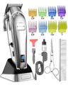 oneisall Dog Grooming Clippers for Thick Heavy Coats,Low Noise Cordless Dog Grooming Kit with Metal Blades, All Stainless Steel, 2 Speeds by oneisall