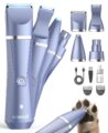 oneisall Dog Paw Trimmer 4 in 1, Low Noise Dog Clippers for Grooming, Cordless Dogs Grooming Kit Nail Grinder, IPX7 Waterproof Puppy Shaver for Pets’s Paws, Eyes, Ears, Face, Rump by oneisall