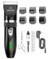 oneisall Quiet Cat Clippers for Matted & Long Hair, 2-Speed Cordless Pet Shaver Grooming Kit for Cats, Small Dogs & Animals (Black) by oneisall