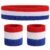 ONUPGO Sweatband Set Sports Headband Wristband Set Sweatbands Terry Cloth Wristband Wrist Sweatband Headbands Moisture Wicking Sweat Absorbing Head Band by ONUPGO