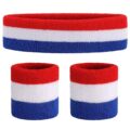 ONUPGO Sweatband Set Sports Headband Wristband Set Sweatbands Terry Cloth Wristband Wrist Sweatband Headbands Moisture Wicking Sweat Absorbing Head Band by ONUPGO