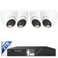 ONWOTE 4K NVR PoE Security Camera System 2 Way Audio, 8 Channel NVR 2TB, 4X 8MP Wired Outdoor IP Cameras, 125° FoV, AI Human Vehicle Detection Trigger Color Night Vision, CCTV… by ONWOTE