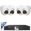 ONWOTE 8 Channel NVR PoE Security Camera System, 4X 6MP Wired Outdoor IP Cameras, AI Human Vehicle Detection Tigger Color Night Vision, 122° FoV, 8CH 4K 8MP NVR 2TB, CCTV Kit… by ONWOTE
