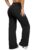 OQQ Yoga Pants Women High Waist Stretch Casual Soft Straight Leg Bottoms by OQQ