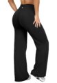 OQQ Yoga Pants Women High Waist Stretch Casual Soft Straight Leg Bottoms by OQQ