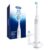 Oral-B iO Series 2 Rechargeable Electric Powered Toothbrush Starter Kit, Pure White with 2 Brush Heads – Automatic Pressure Sensor to Protect Gums – 3 Modes – 2 Min Timer by Oral-B