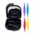 Oral Care Disassembly Kit/7pcs Including 1 Retainer Case with Mirror and Vent Holes | 1 Aligner Remover Tool | 4 Elastic Rubber Bands Placers | 1 Cleaning Brush (Black) by HRASY