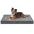 Orthopedic Dog Bed for Large Dogs, Outdoor Waterproof Dog Bed Washable Pet Bed for Large Sized Dogs with Egg Crate Foam Pet Bed Mat, Removable Oxford Cooling Cover, Grey by Tail Stories