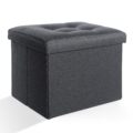 Ottoman Storage Ottoman Foot Rest Stool Foldable Bench with Storage Student Dormitory Bedroom and Entryway 17 X 13 X 13 by Docvania