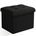 Ottoman Storage Ottoman Foot Rest Stool Foldable Bench with Storage Student Dormitory Bedroom and Entryway 17 X 13 X 13 by Docvania