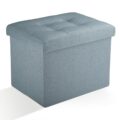 Ottoman Storage Ottoman Foot Rest Stool Foldable Bench with Storage Student Dormitory Bedroom and Entryway 17 X 13 X 13 by Docvania