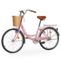 Outroad Beach Cruiser Bike, 24/26 inch Commuter Bicycle for Adult Men and Women,High-Carbon Steel Comfortable City Bikes with Rear Rack or Basket by OUTROAD OUTDOOR CAMPING GARDEN PATIO