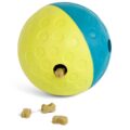 Outward Hound by Nina Ottosson Treat Tumble Interactive Puzzle Ball Dog Toy, Level 1 Beginner, Blue, Small (4.75″ Diameter) by Outward Hound