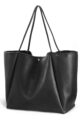 Oversize Pu Leather Tote Women Weekender Bag Shopper Handbag Travel Purse by HOXIS