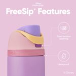 Owala Disney Princess FreeSip Insulated Stainless Steel Water Bottle with Straw for Sports and Travel, BPA-Free Sports Water Bottle, 24 oz, Rapunzel by Owala