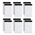 Oxford 5 x 8 Legal Pads, 12 Pack, Narrow Ruled, White Paper, 50 Sheets Per Writing Pad, Made in the USA (74019) by Oxford