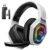 Ozeino 2.4GHz Wireless Gaming Headset for PC, Ps5, Ps4 – Lossless Audio USB & Type-C Ultra Stable Gaming Headphones with Flip Microphone, 40-Hr Battery Gamer Headset for Switch,… by Ozeino
