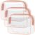 PACKISM Clear Makeup Bag – TSA Approved Toiletry Bag for Travel Size Toiletries, Travel Clear Toiletry Bag Quart Size Bag, Carry on Airport Airline Compliant Bag, Rose Pink(for… by PACKISM