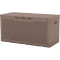 Patiowell 100 Gallon Resin Deck Box, Waterproof Large Outdoor Storage Box for Patio Furniture and Garden Tools, Dark Brown by Patiowell