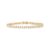 PAVOI 14K Gold Plated 3mm Cubic Zirconia Classic Tennis Bracelet | Gold Bracelets for Women | Size 6.5-7.5 Inch by PAVOI