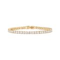 PAVOI 14K Gold Plated 3mm Cubic Zirconia Classic Tennis Bracelet | Gold Bracelets for Women | Size 6.5-7.5 Inch by PAVOI