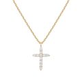 PAVOI 14K Gold Plated Cubic Zirconia Cross Necklace for Women | Cross Faith Pendant Necklaces by PAVOI