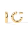 PAVOI 14K Gold Plated Lightweight Chunky Open Hoops for Women | Trendy Gold Hoop Earrings by PAVOI