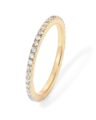 PAVOI 14K Gold Plated Solid 925 Sterling Silver CZ Simulated Diamond Stackable Ring Eternity Bands for Women by PAVOI