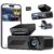 Pelsee P1 Duo 4K Dash Cam Front and Rear, 64GB SD Card, 4K+1080P Dual Dash Camera for Cars, Wi-Fi & App Control, 1.5’’IPS Display Car Camera, Voice Control, Night Vision, 24H… by pelsee