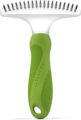 Pet Grooming Rake for Removing Matted Hair from Under Coat, Shedding Control Tool – Dematting Comb for Dogs & Cats – Non-Scratch Detangler & Undercoat Fur Remover – eBook Guide by SHINY PET