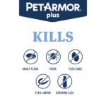 PetArmor Plus Flea and Tick Prevention for Dogs, Small Dog Flea and Tick Treatment, 3 Doses, Waterproof Topical, Fast Acting (5-22 lbs) by PetArmor