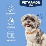 PetArmor Plus Flea and Tick Prevention for Dogs, Small Dog Flea and Tick Treatment, 3 Doses, Waterproof Topical, Fast Acting (5-22 lbs) by PetArmor