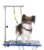 Petbobi Dog Grooming Arm with Clamp and Dual No Sit Haunch Holders, Height Adjustable 18 to 32 inches, Strong Stainless Steel Foldable Pet Grooming Table Arm Overhead for Small… by Petbobi