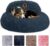 PetJett Calming Dog Bed Medium Size Dog – 30” Donut Bed, Anti-Slip & Washable Super Soft Fluffy Plush Round Bed, Anti-Anxiety Premium Comfort Pet Bed, Fits Dogs up to 45 lbs -… by PET JETT