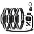PetJoy 3 Dog Shock Collar for Large Dogs, Automatic Bark Collar with Remote, Bark and Training Collar Combo, Shock Collar with 5 Adjustable Levels of Sensitivity to Suit All… by PetJoy