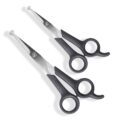 Pets First #1 Pet Grooming Scissors Body & Facial Trimmer Durable Stainless Steel Blades. Rounded Tips Shears for Long Medium Short Thick Wiry Curly Hair. Lightweight Cutter for… by Pets First