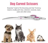 Petsvv 7.5" Curved Dog Grooming Scissors with Safety Round Tips, Light Weight Professional Pet Grooming Shears Stainless Steel for Dogs Cats Pets by KASIYLUX