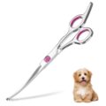 Petsvv 7.5″ Curved Dog Grooming Scissors with Safety Round Tips, Light Weight Professional Pet Grooming Shears Stainless Steel for Dogs Cats Pets by KASIYLUX