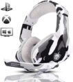 PHOINIKAS Gaming Headset for PS4, Xbox One, PC, Laptop, Mac, Nintendo Switch, 3.5MM PS4 Stereo Headset Over Ear Headphones with Noise-Cancelling Mic, Bass Surround – Camo by PHOINIKAS