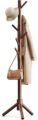 Pipishell Sturdy Wooden Coat Tree with 8 Hooks, 3 Adjustable Sizes for Clothes, Hat Stand Used in Bedroom/Office/Entryway, Brown by Pipishell