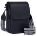 POIUGOYA Small Crossbody Bags for Women Trendy,Leather Triple Compartment Cell Phone Crossbody Wallet Purses with Card Slots by POIUGOYA