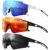 Polarized Sport Sunglasses for Men and Women, Lightweight TR90 Sun Glasses with UV Protection for Cycling Running by gesruny