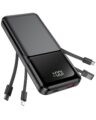 Portable Charger with Built in Cable – 20000mAh Fast Charging 22.5W Slim Power Bank USB C LED Display Travel Battery Pack 5 Outputs & 3 Inputs for iPhone Samsung Android iPad… by RONEGN