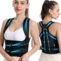 Posture Corrector for Women and Men, Back Brace for Upper and Lower Back Pain, Comfortable Back Stretcher, Breathable Best Rated Posture Corrector, Spine Decompressor (Small) by Camera on wings