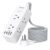 Power Strip Surge Protector, BESHON 5Ft Extension Cord, 6 Outlets with 4 USB Ports (2 USB C Outlet), 3-Side Outlet Extender, Wall Mount, Compact for Travel, Home, School,… by BESHON