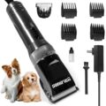 Professional Dog Grooming Clippers for Thick Coat – Dog Hair Trimmer for Grooming Kit- Sheep Shears for Thick Hair – Pet Grooming Clippers for Dogs, Cats, Sheeps, Horse (Black) by Sunifier