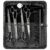 Professional Dog Grooming Scissors Set – 6.5″ Thinning, 7″ Straight, 7″ Up-Curved, 7″ Down-curved Scissors and Comb for Dog Cat Pet (Black) by Wenshall