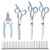 Professional Dog Grooming Scissors with Safety Round Tips, 5 in 1 Dog Grooming Scissors Kit, 4CR Stainless Steel Professional Pet Grooming Shears for Dogs/Cats, Sharp and… by SCEDREAM