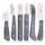 Professional Dog Grooming Stripping Knife Set – 6 Piece Kit with Stainless Steel Blades & Wooden Handles – Coarse, Medium, Fine & Extra-Fine Grooming Tools for Dogs, Cats & Pets… by Stellar Shears